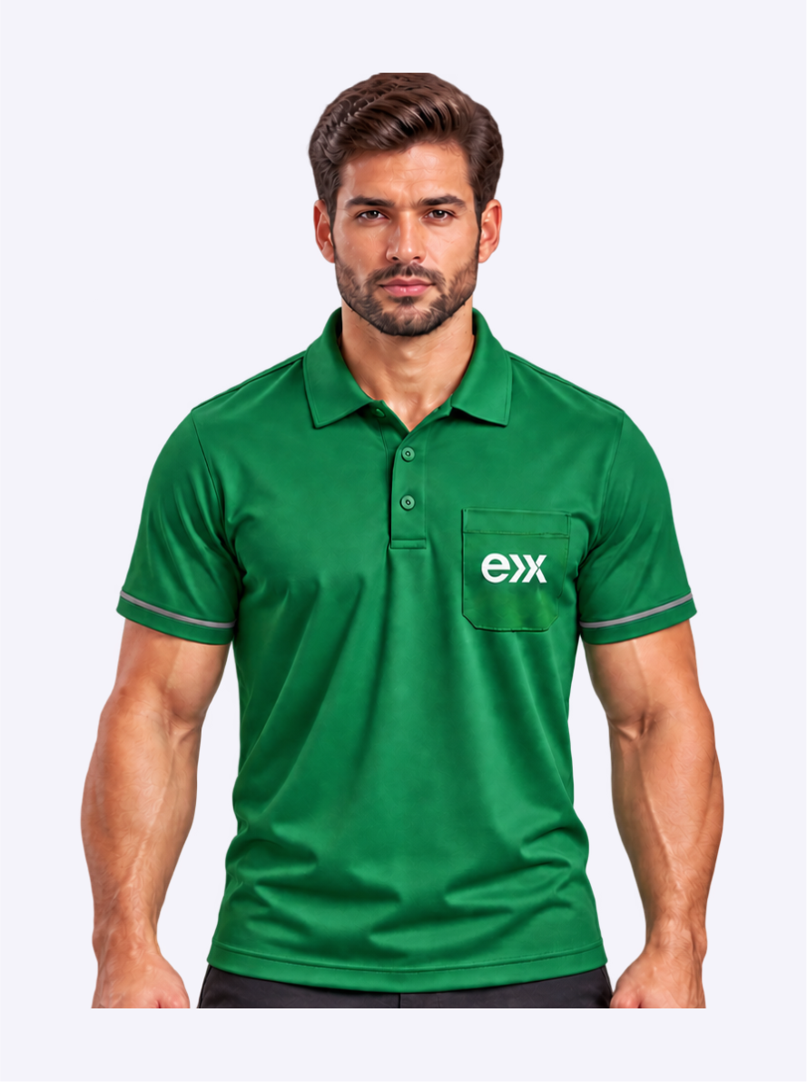Polo Masculina Verde - EXP01