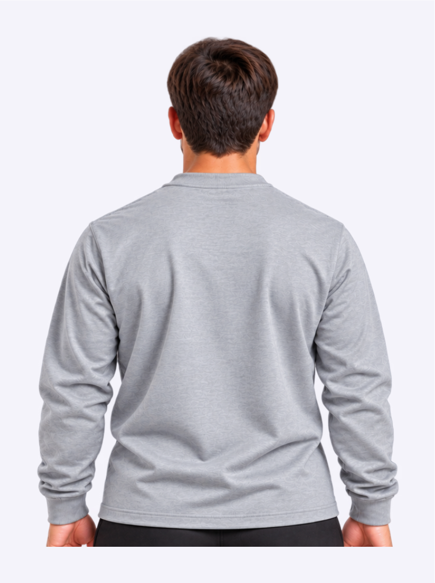 Blusão de Moletom Masculino Cinza – EXBM04