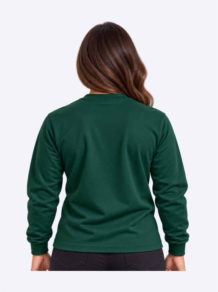 Blusão de Moletom Feminino Verde – EXBM01