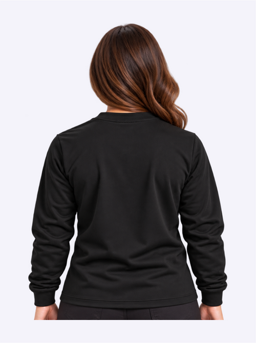 Blusão de Moletom Feminino Preto – EXBM03