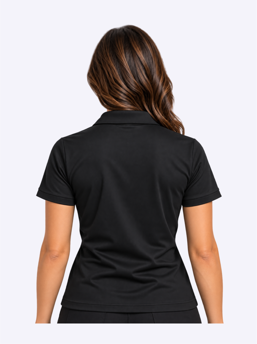 Polo Feminina Preta – EXP02