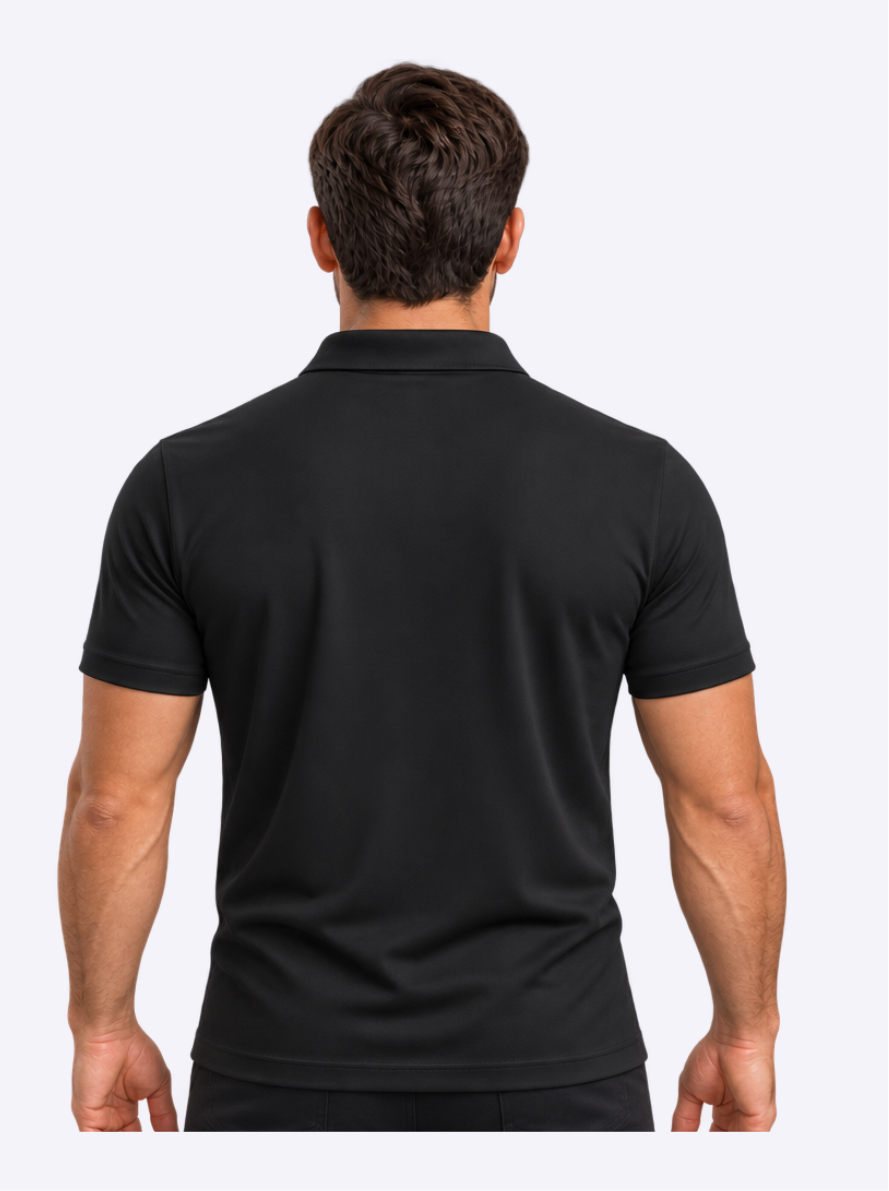 Polo Masculina Preta - EXP02