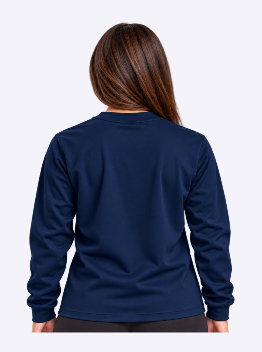 Blusão de Moletom Feminino Azul – EXBM02