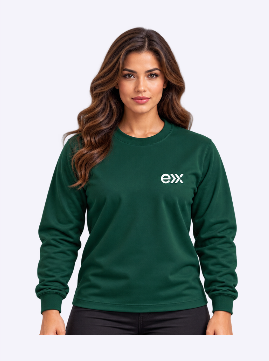 Blusão de Moletom Feminino Verde – EXBM01