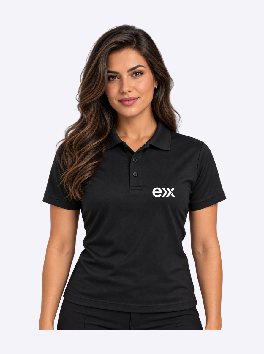 Polo Feminina Preta – EXP02