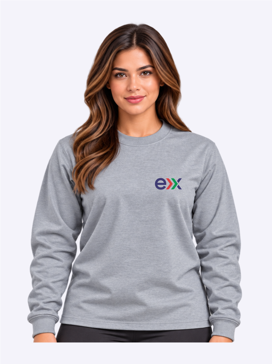 Blusão de Moletom Feminino Cinza – EXBM04