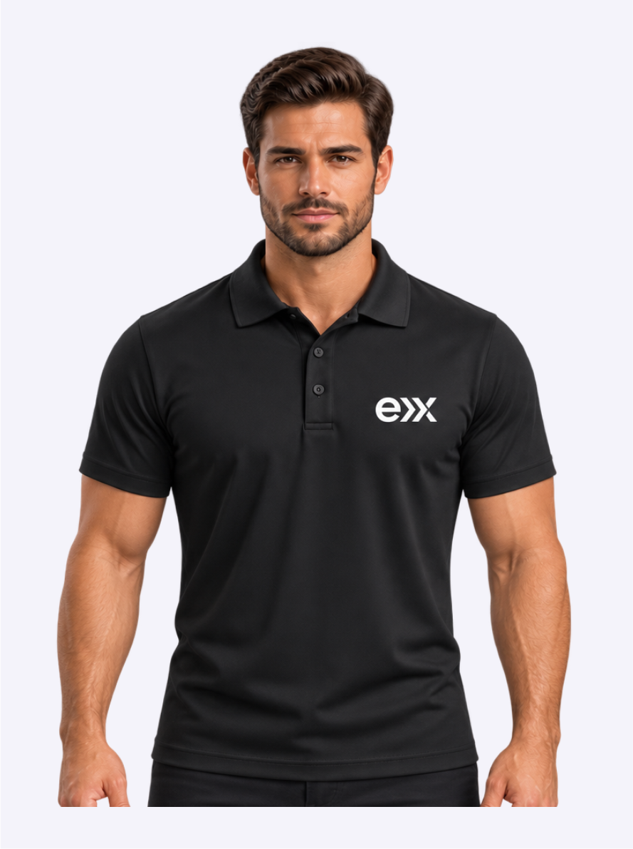 Polo Masculina Preta - EXP02